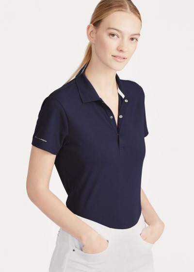 Ralph Lauren Slim Fit Tech Pique Golf Polo Dame Danmark (MXWRO5280)